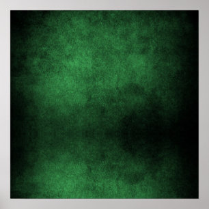 Poster Arrière - plan Dark Grunge - Vert