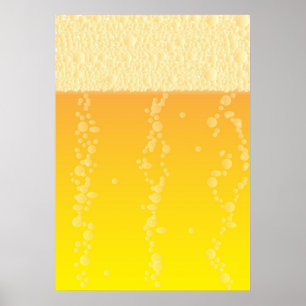 Poster Arrière - plan de bière