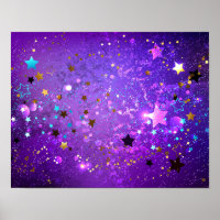 Arrière - plan de feuille violet avec étoiles