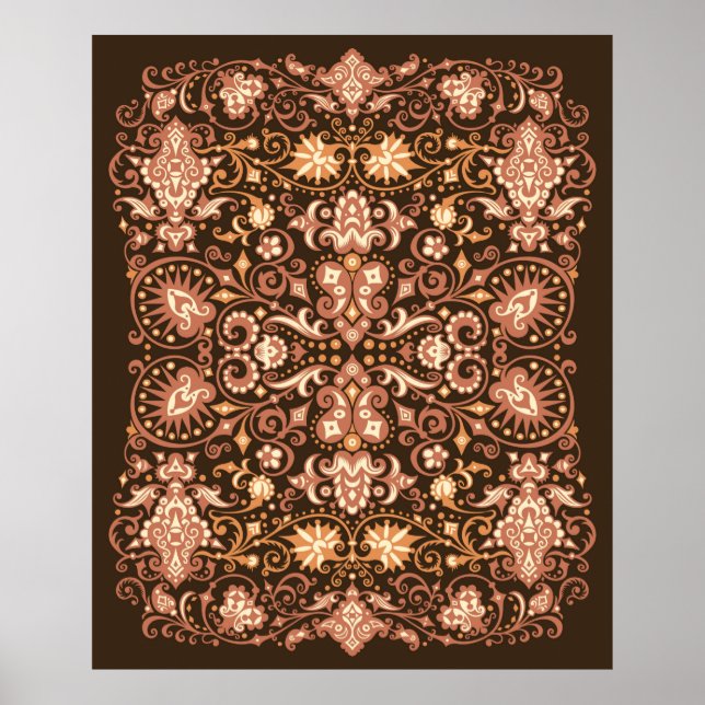 Poster arrière - plan de grunge géométrique abstrait (Devant)