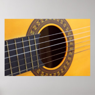 Poster Arrière - plan de guitare acoustique