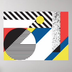 Poster Arrière - plan de style rétro moderne