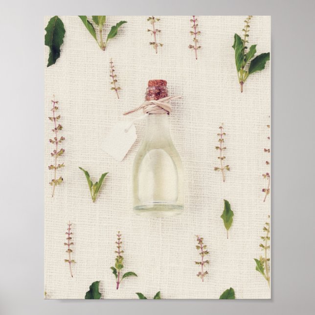 Poster Arrière - plan de texture burlap de bouteille de v (Devant)