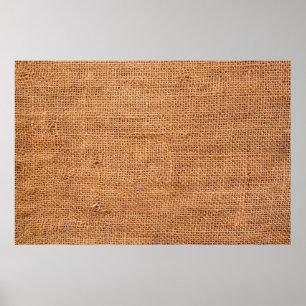 Poster arrière - plan de tissu de burlap Brown ou tissu d