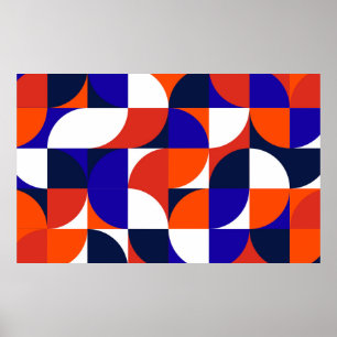 Poster Arrière - plan géométrique murale. Une entreprise 