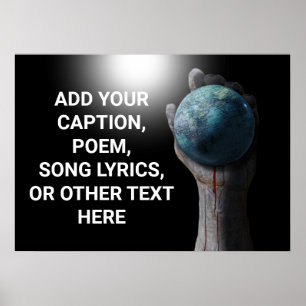 Poster Arrière - plan Holding Globe