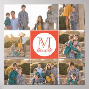 Poster Arrière - plan modifiable couleur ronde photo