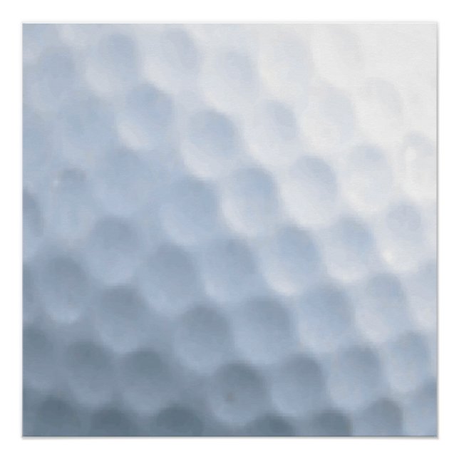 Poster Arrière - plan Motif d'impression de balle de golf (Devant)