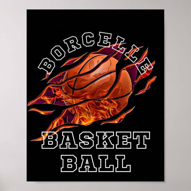 Poster Arrière - plan noir de l'aile de basket-ball de fe (Devant)
