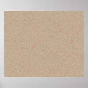 Poster Arrière - plan papier Kraft Brown imprimé
