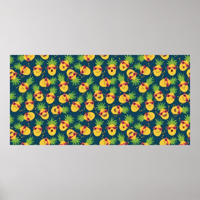 Poster Arrière - plan sans couture à doodé à la main avec (Devant)