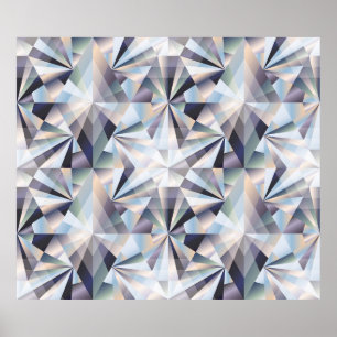 Poster Arrière - plan sans couture en diamant, illustrati