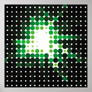 Poster Arrière - plan vintage géométrique et coloré. ha A