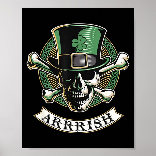 Poster Arrish Irish Rate St Patricks Day, Rate Men Funny  (Devant)