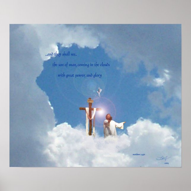 Poster arrivée dans les nuages (Devant)
