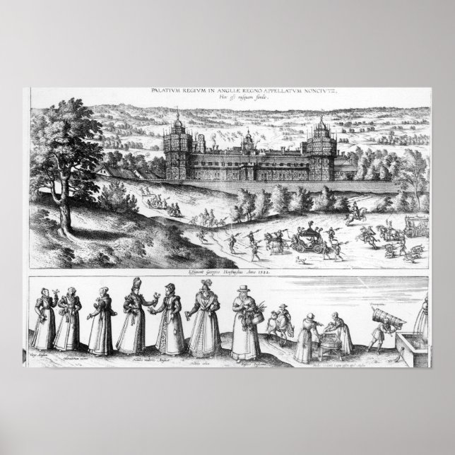 Poster Arrivée de la reine Elizabeth I (Devant)