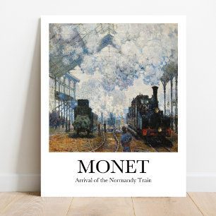 Poster Arrivée du train de Normandie par Claude Monet