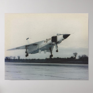 Poster Arrow Avro - RL204 au décollage