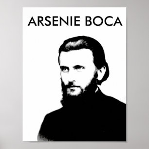 Poster arsenie boca romania saint religion symbol church
