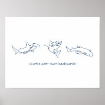 Art à ligne unique - requin