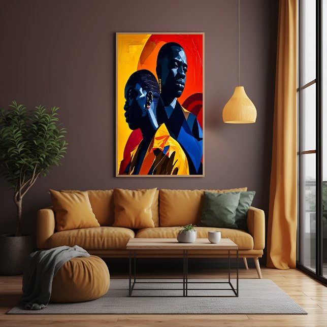 Poster Art Abstrait afrocentrique moderne (Créateur téléchargé)