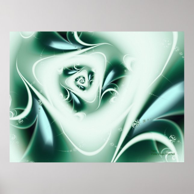 Poster Art Abstrait Agua (Devant)