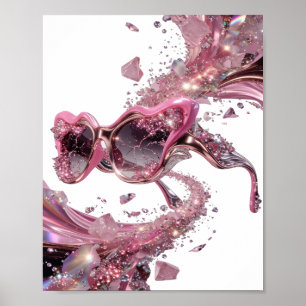 Poster ART ABSTRAIT Argent Frais v2