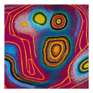 Poster Art Abstrait autochtone Vol 01