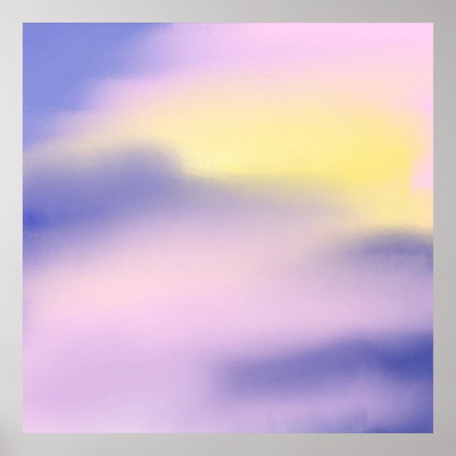 Poster art abstrait coloré (Devant)