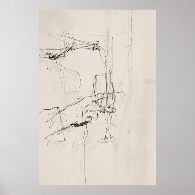 Poster Art Abstrait de la vigne - (Devant)