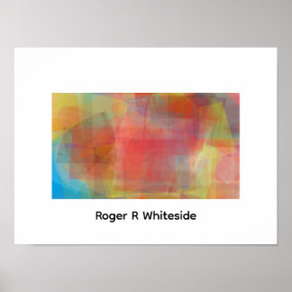 Poster Art abstrait de Roger R Whiteside