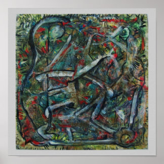 Poster Art Abstrait de ValAries Pachydermatous