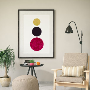 Poster Art abstrait élégant minimaliste moderne