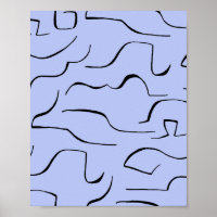 Art Abstrait en ligne pointue - Arrière - plan ble