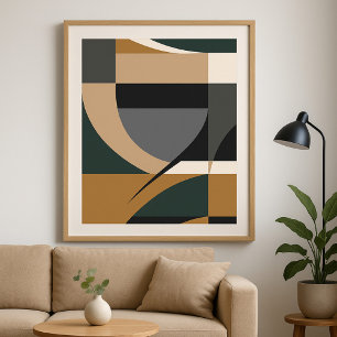 Poster Art Abstrait géométrique moderne