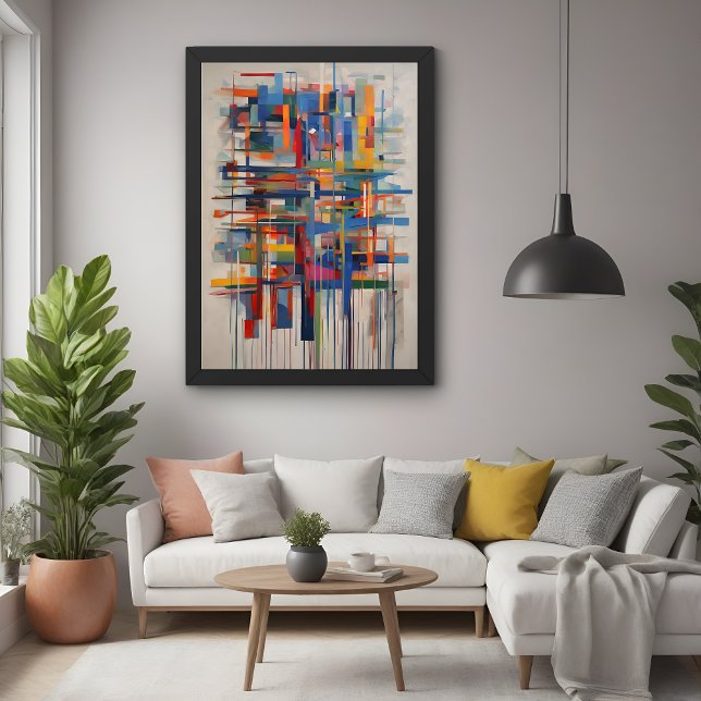 Poster Art Abstrait géométrique moderne (Créateur téléchargé)