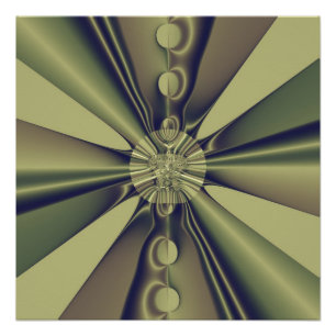 Poster Art abstrait géométrique moderne terreux