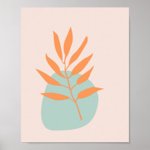 Poster Art Abstrait minimaliste Boho Pastel