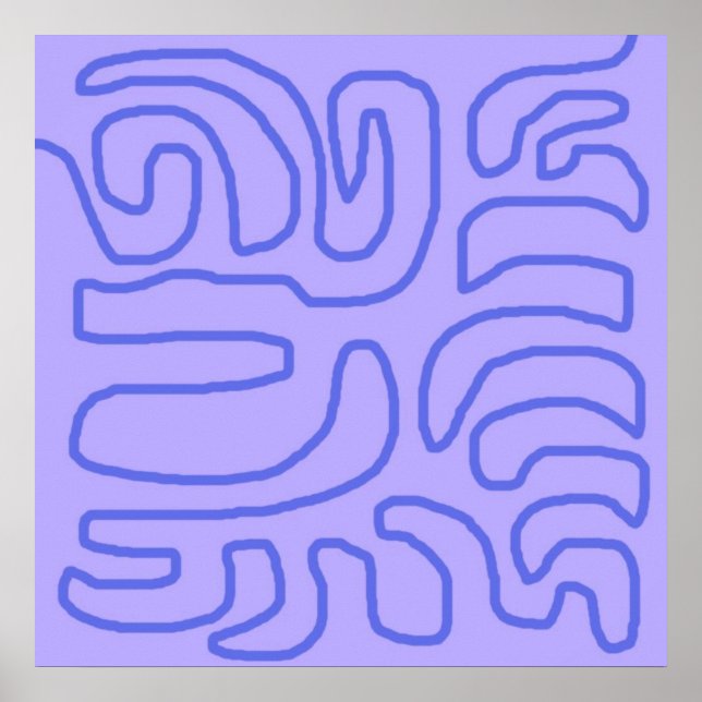 Poster art abstrait moderne (Devant)