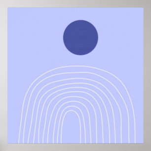 Poster art abstrait moderne