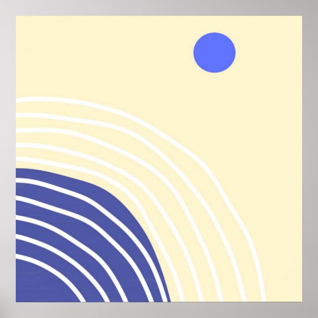 Poster art abstrait moderne (Devant)