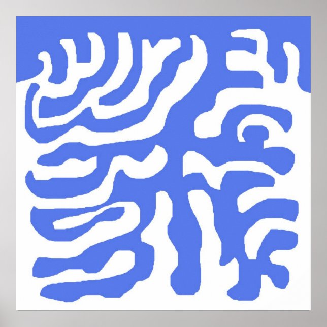 Poster art abstrait moderne (Devant)