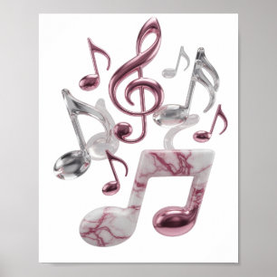 Poster ART ABSTRAIT Motif artistique argenté frais v2