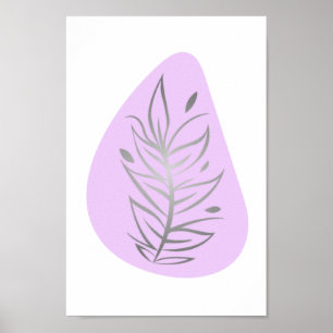 Poster Art Abstrait plante