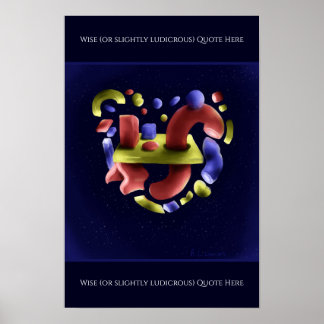 Poster Art abstrait sur impression, valeur papier d'affic