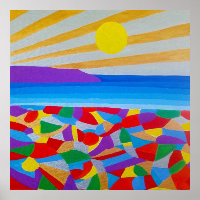 Poster Art Acrylique Du Sable (Devant)