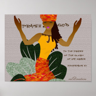 Poster Art africain américain