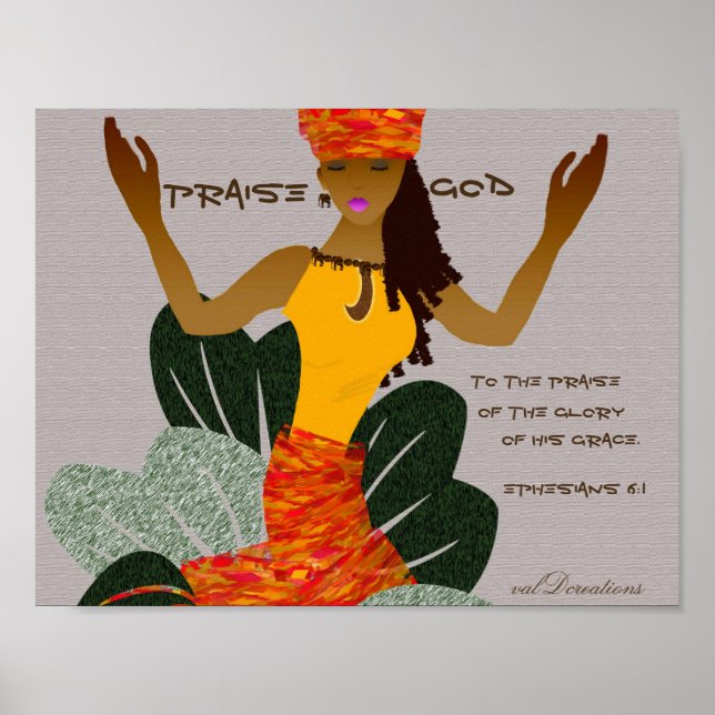 Poster Art africain américain (Devant)