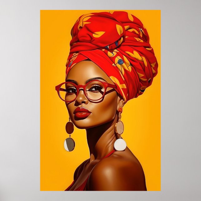 Poster Art africain américain | Art noir | Ladonna (Devant)