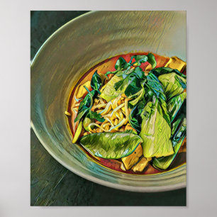 Poster Art alimentaire japonais